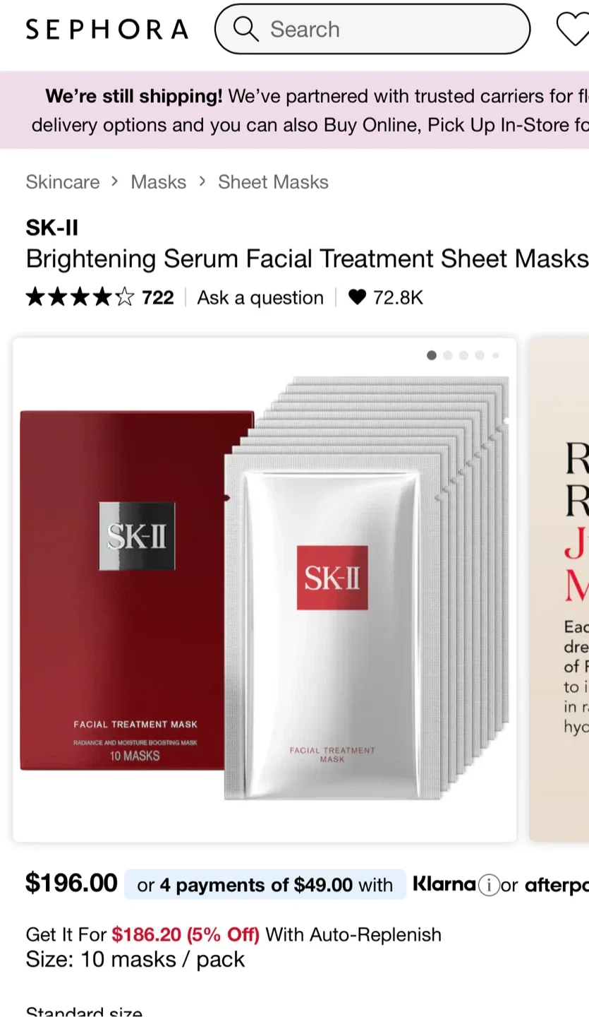 SK-II Facial Treatment Mask - 10 Masks image indicator(3)