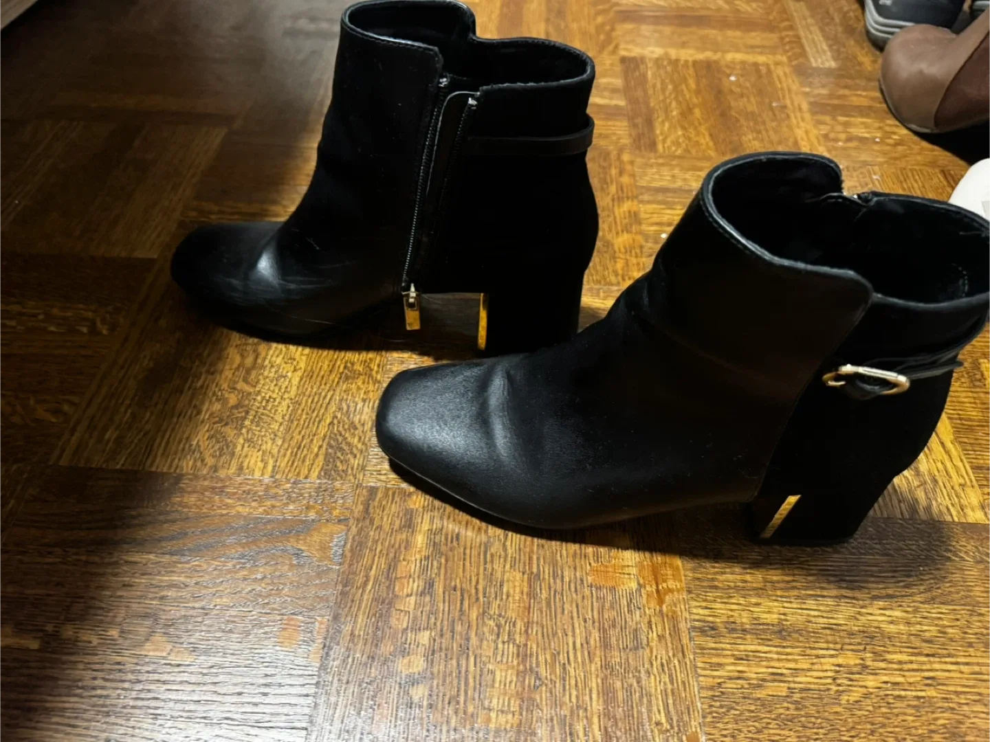 Jones New York Black Ankle Boots-Size 8