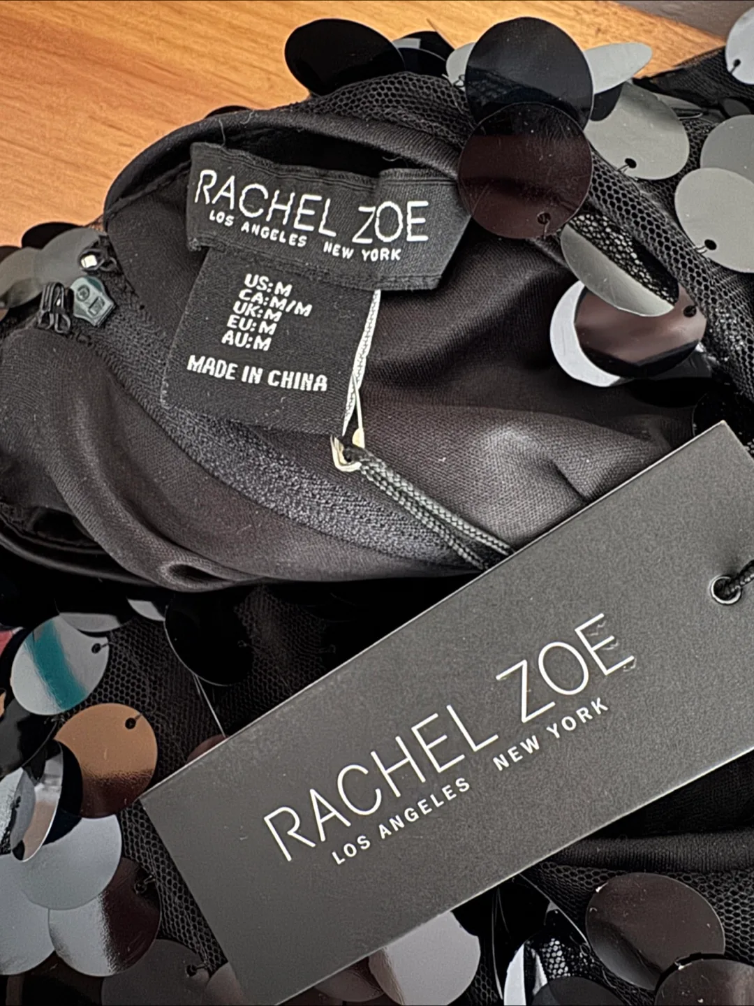 Rachel Zoe Black Sequin Mini Skirt and Tanktop Set- Size M image indicator(4)