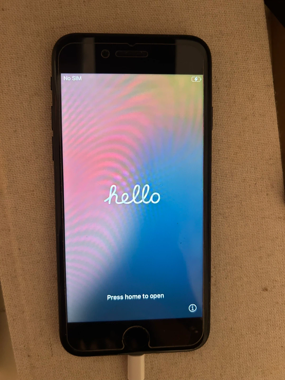 iPhone SE 3rd Gen Black 64GB (phone, charger, case)