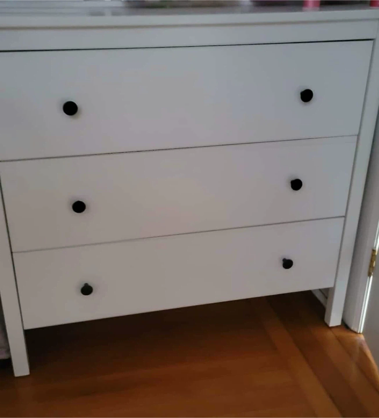 White 3-Drawer Dresser