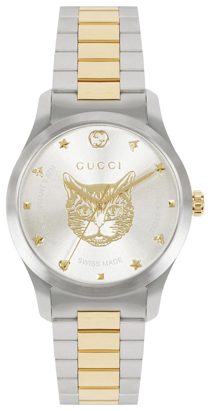 Gucci G-Timeless Watch with Cat Motif