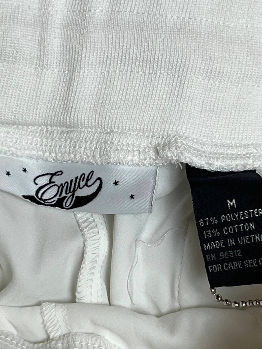 Enyce White Track Pants - Size M - photo 3