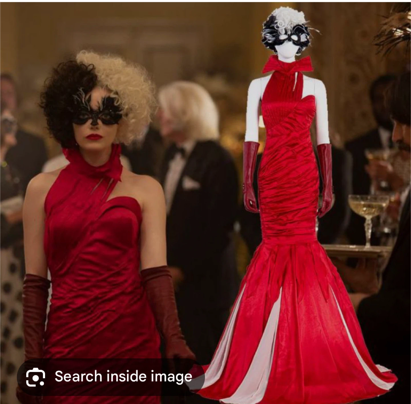 Cruella Halloween costume + wig
