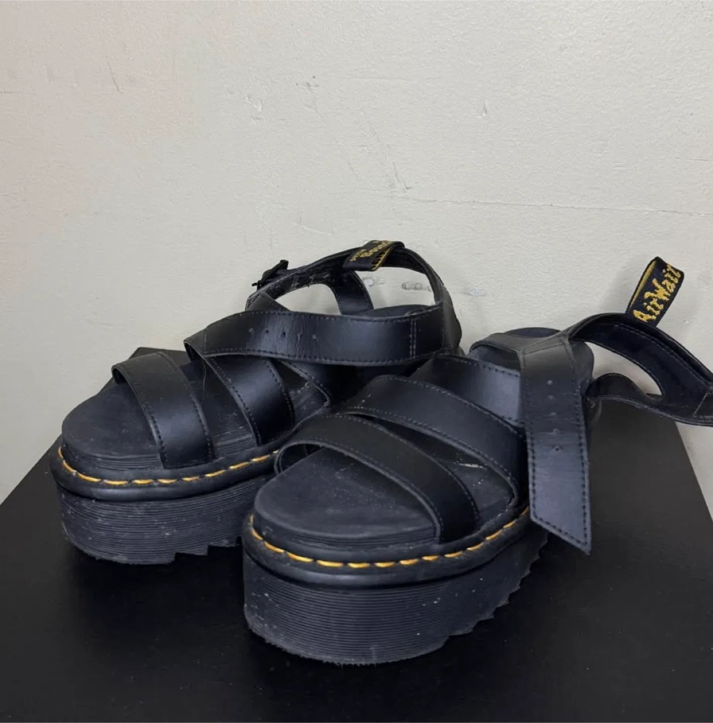 Dr. Martens Blaire Quad Platform Sandals - Black image indicator(2)