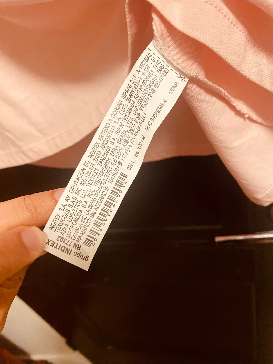 Zara Pink Puff Sleeve Top - Size M image indicator(6)