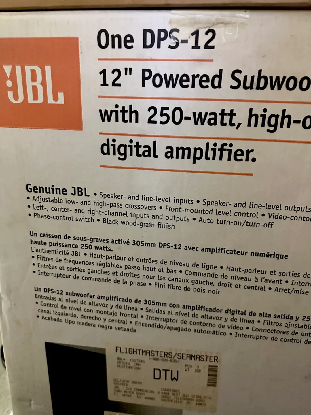 JBL DPS-12 12" Powered Subwoofer image indicator(4)