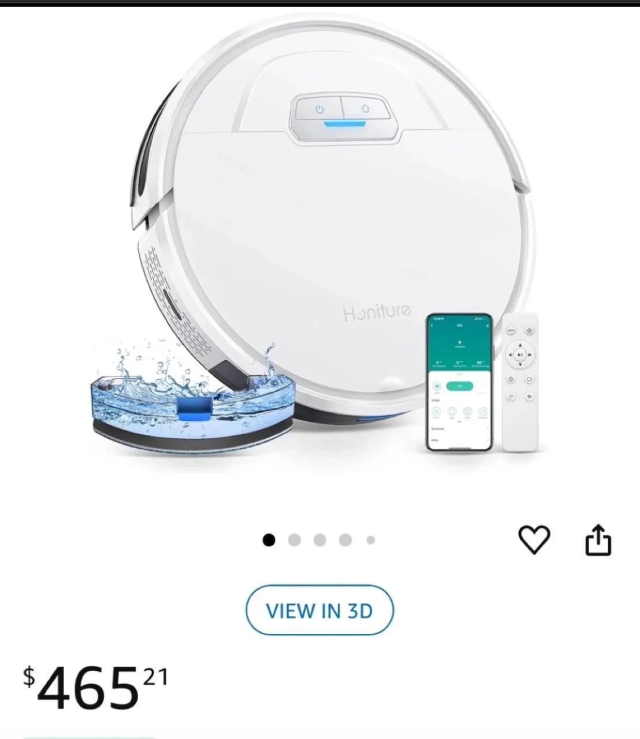 HONITURE 3 In 1 Robot Vacuum Cleaner thumbnail