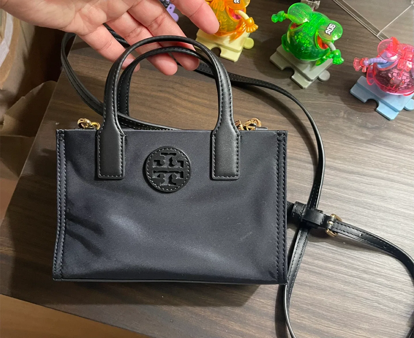 Tory Burch Mini Ella Tote - Black image indicator(3)