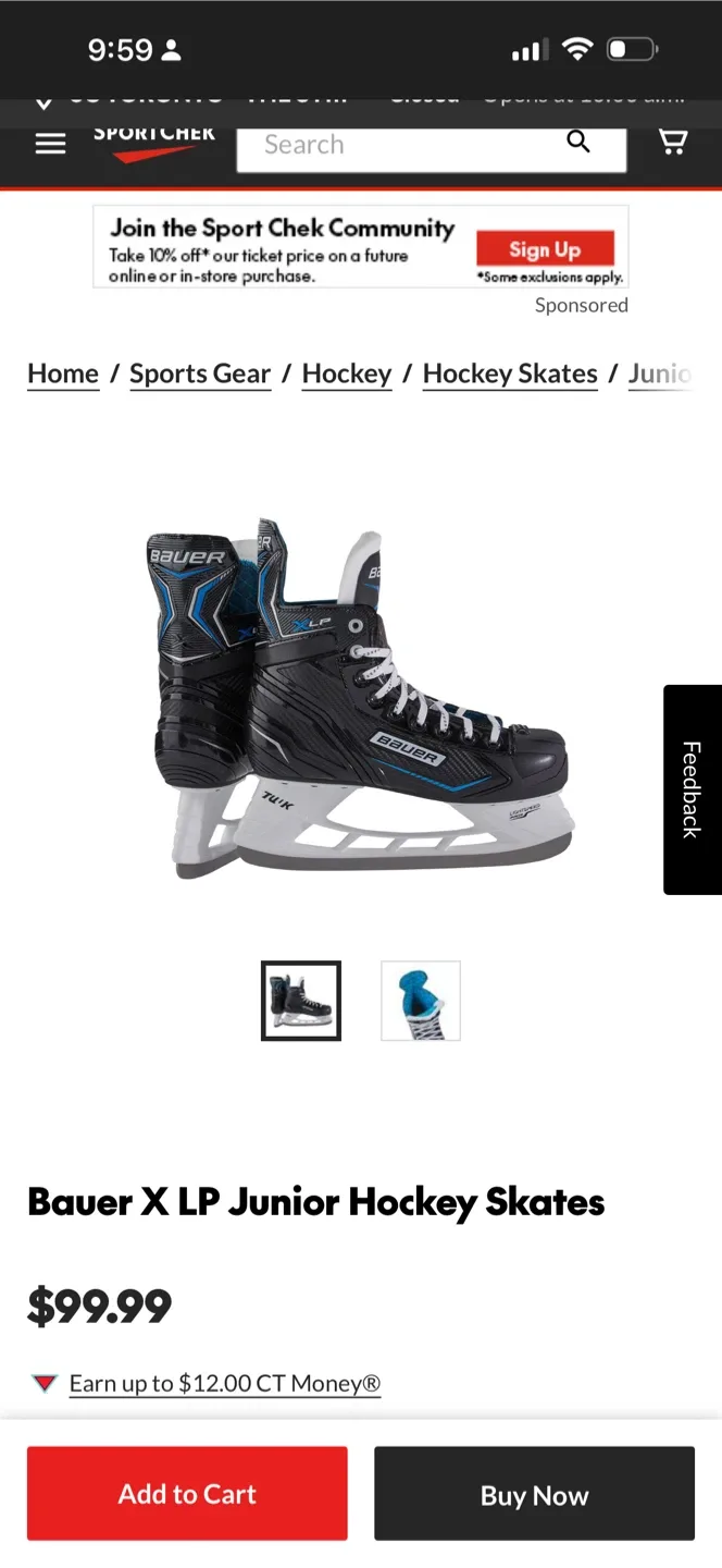 Bauer X LP Junior Hockey Skates image indicator(2)