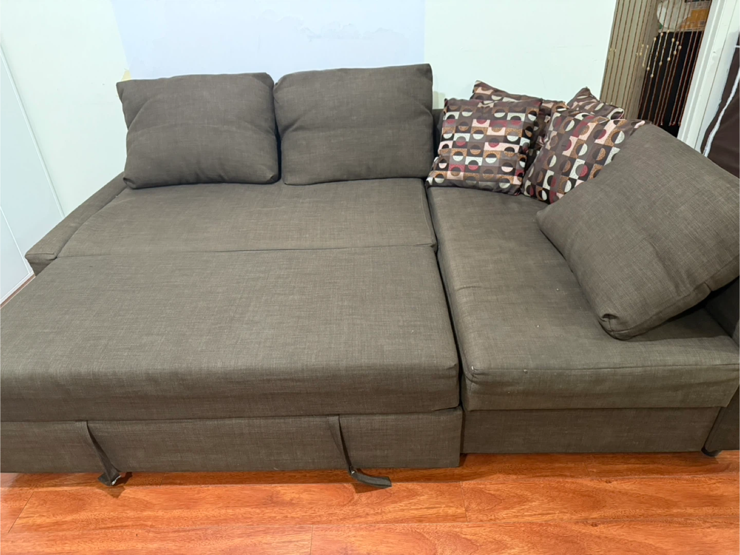 IKEA Brown Sectional Sofa with Storage - photo 4