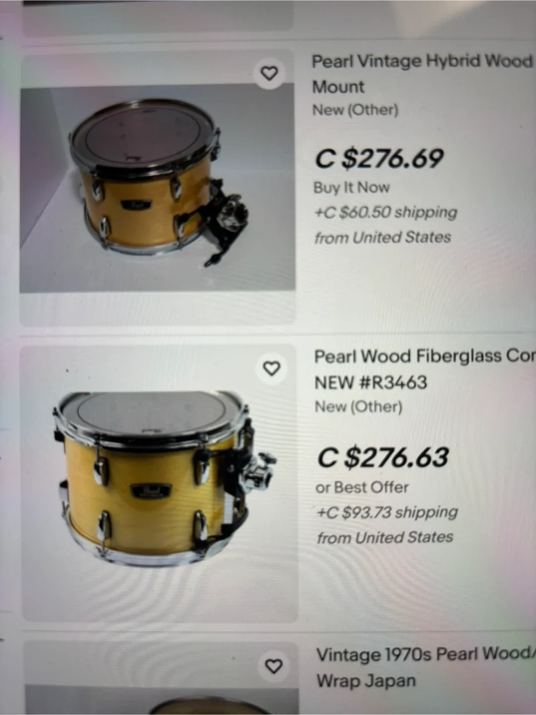 Pearl Wood-Fiberglass Tom Drum - 14 inch image indicator(6)