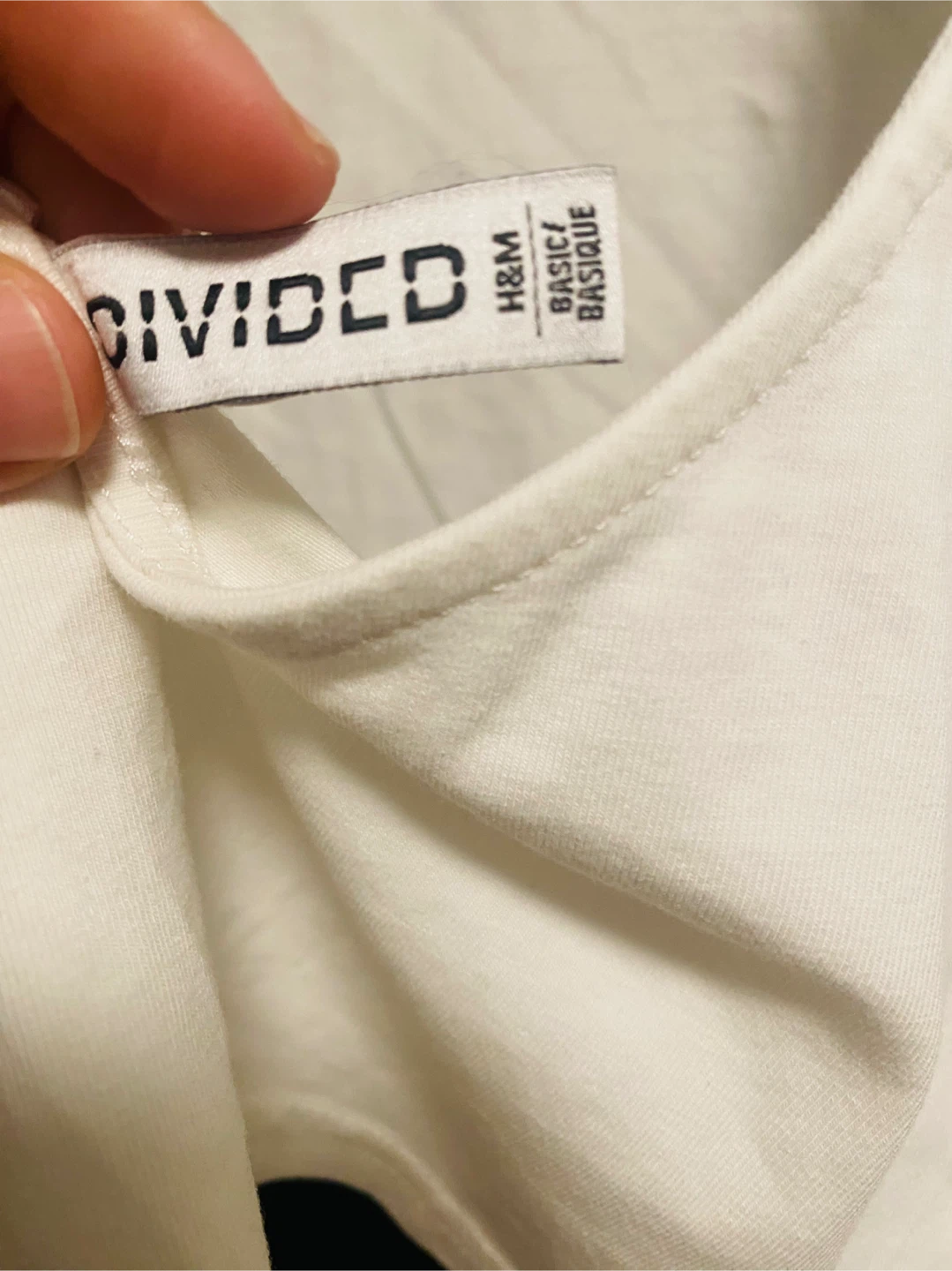 H&M Divided White Long Sleeve Top - Size M - photo 3