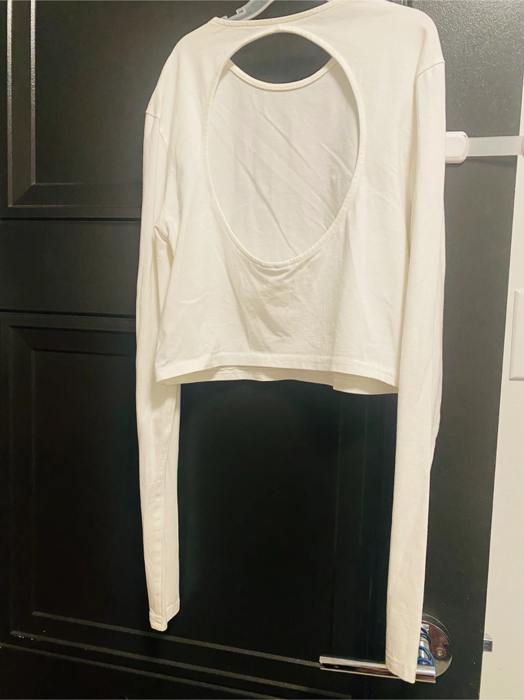 H&M Divided White Long Sleeve Top - Size M - photo 2