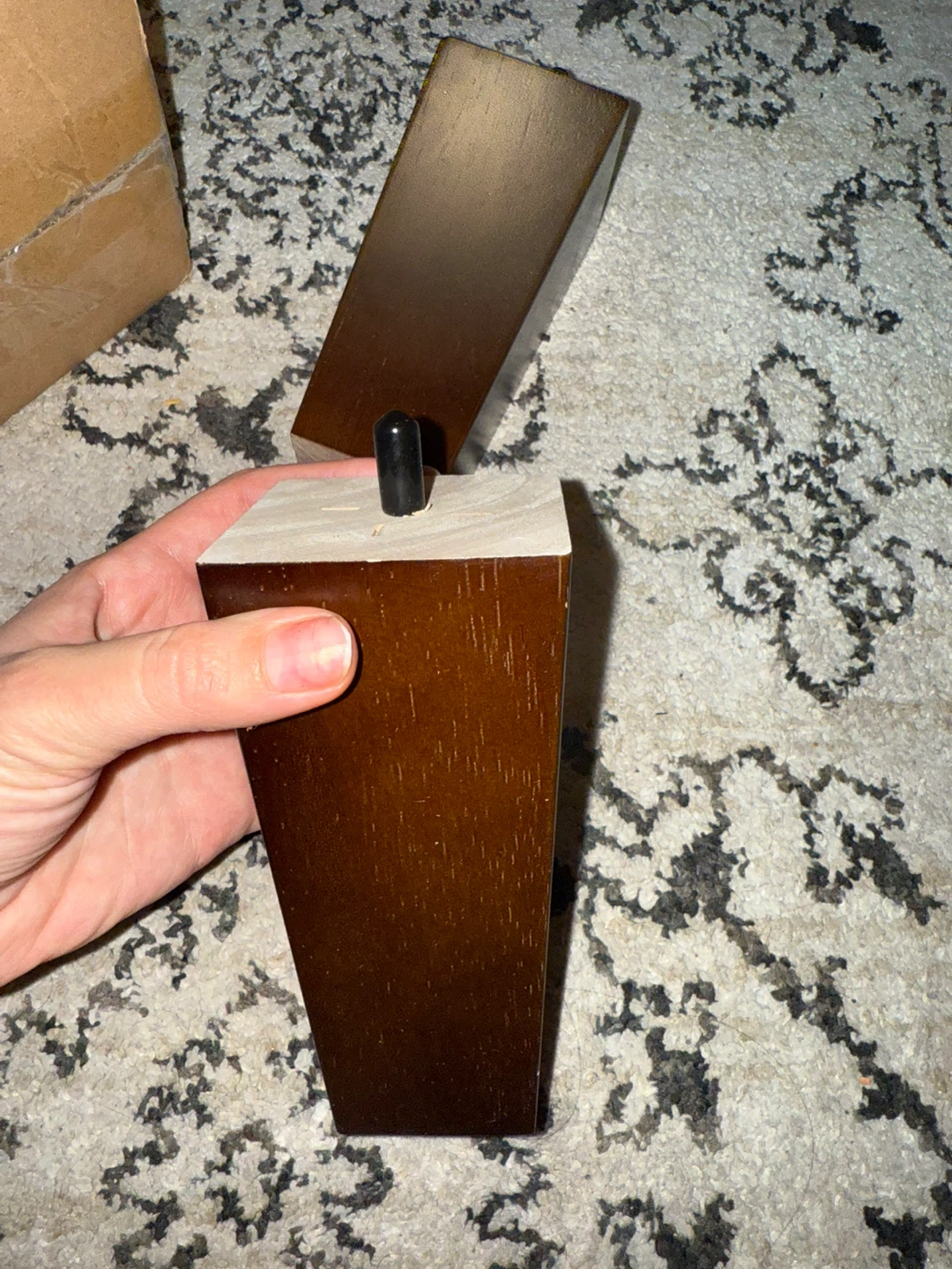 Century Modern Wooden Pyramid Replacement Feet - photo 2