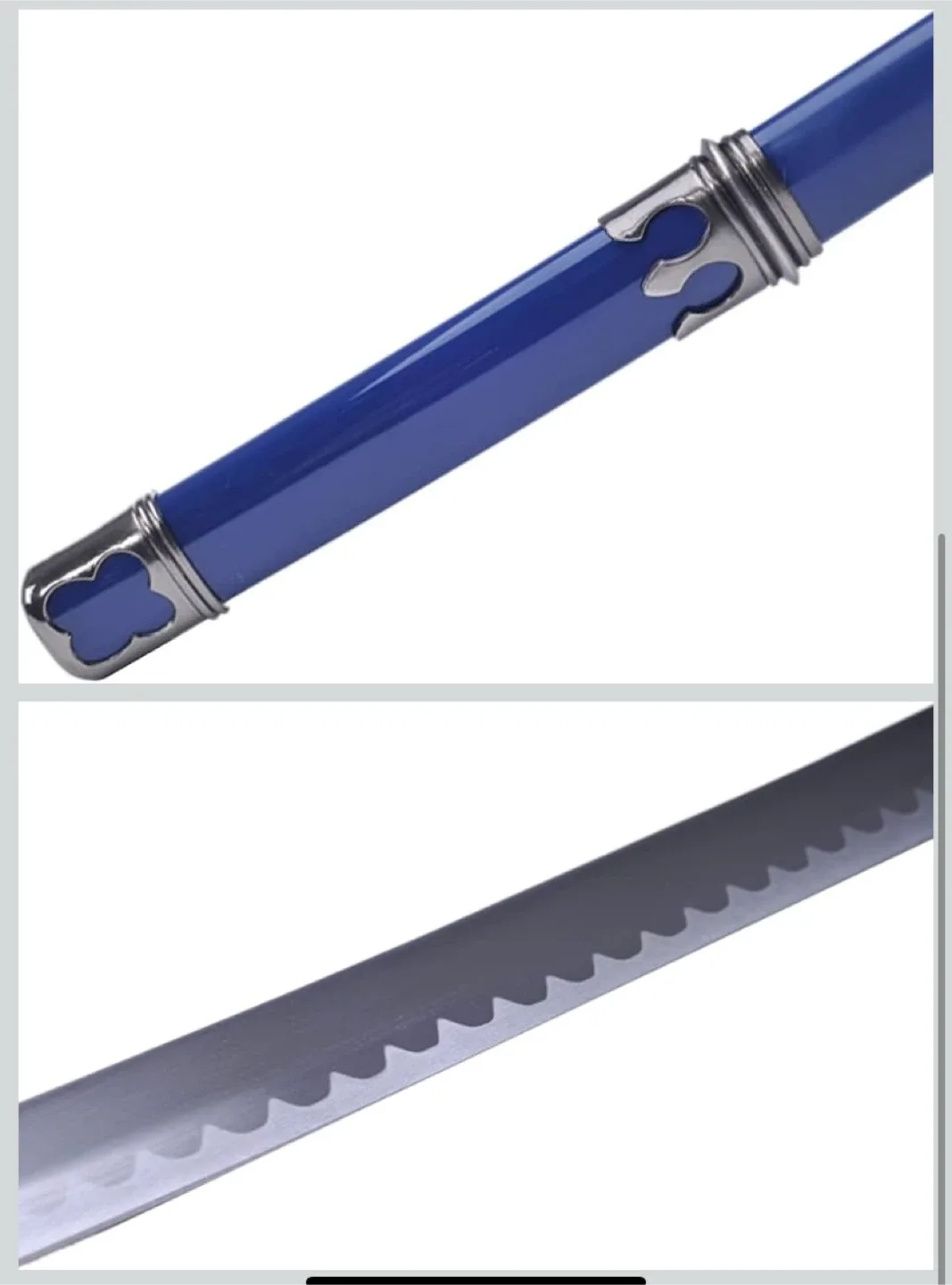 New Cosplay Prop Blue Exorcist Sword Steel Okumura rin Cosplay image indicator(4)