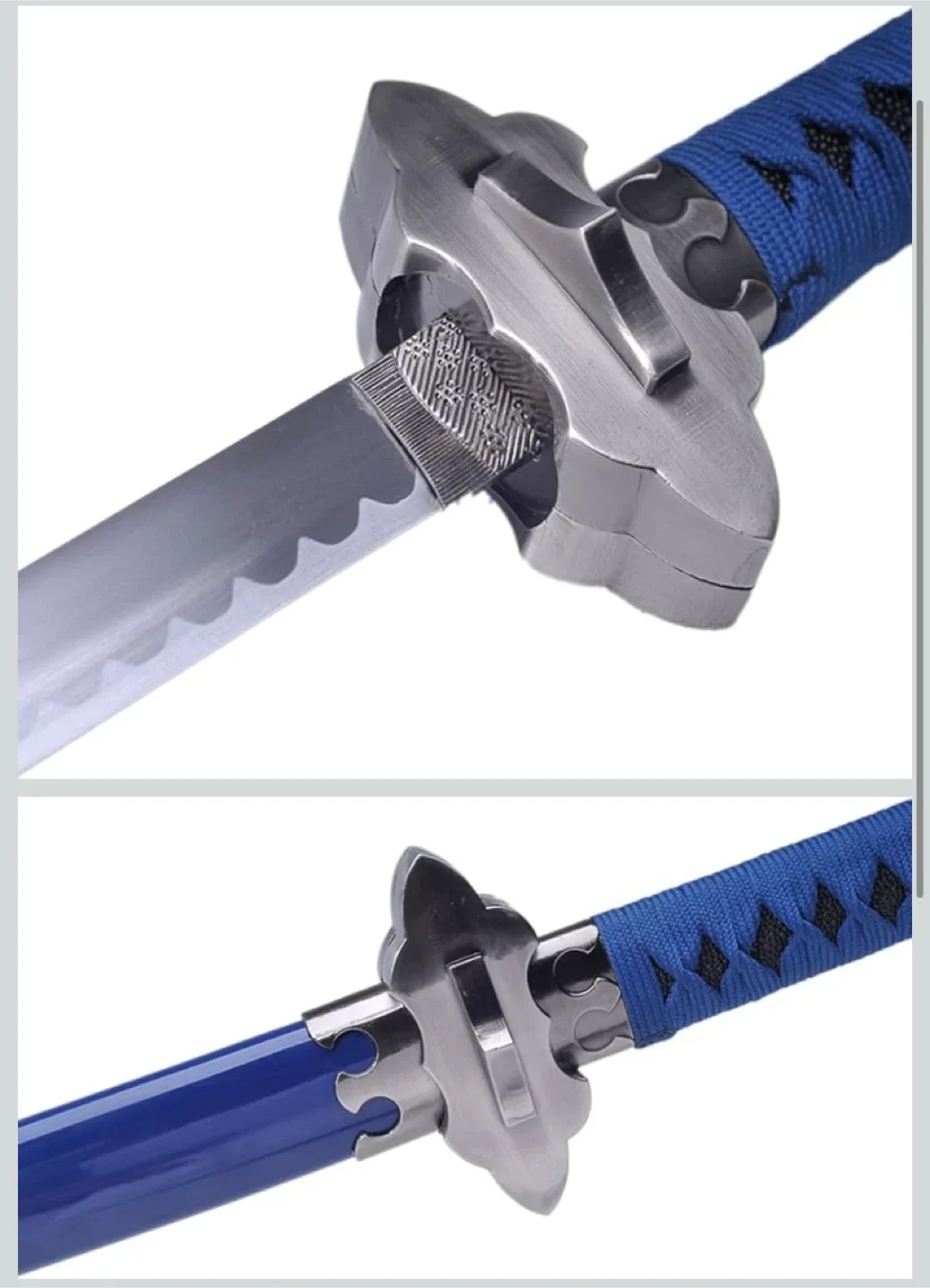 New Cosplay Prop Blue Exorcist Sword Steel Okumura rin Cosplay image indicator(2)