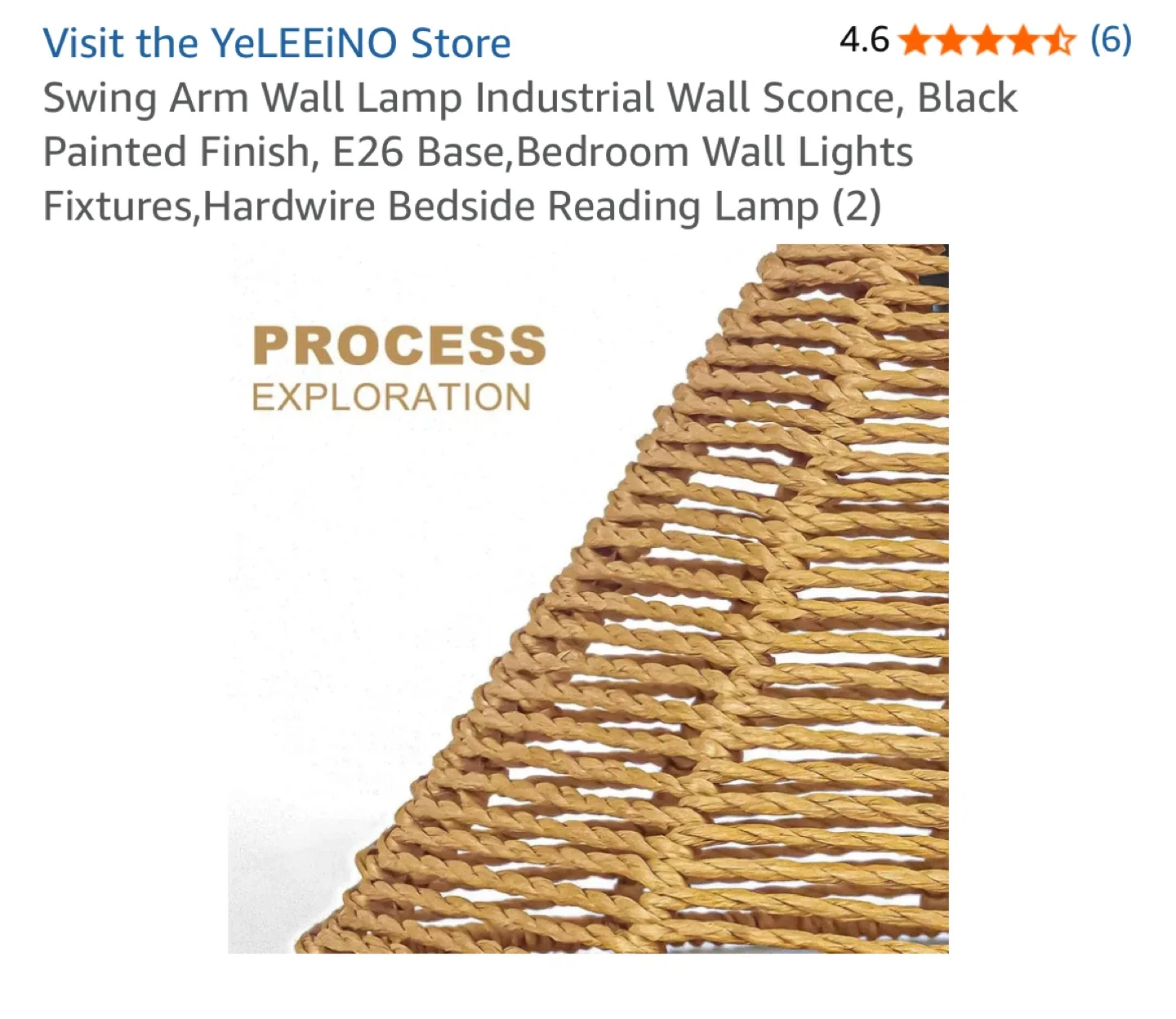 YeLEEINO Swing Arm Wall Lamp - Industrial Style image indicator(3)