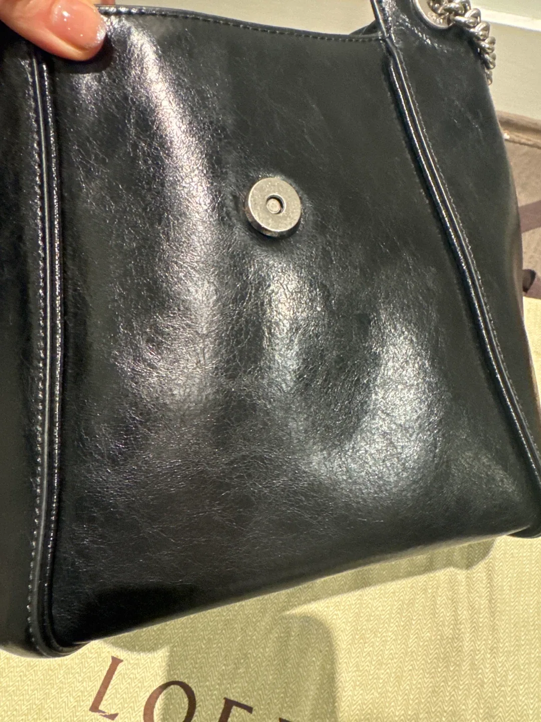 LOEUVRE Sac De Sortie Bucket Large Shoulder Bag - Noir image indicator(7)