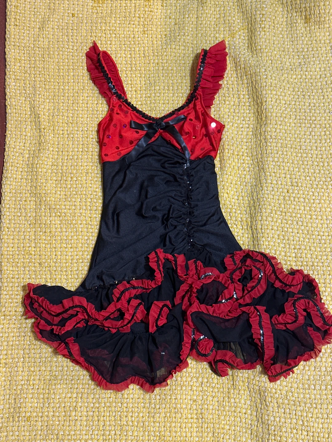 Flamenco Dance Dress - Red and Black