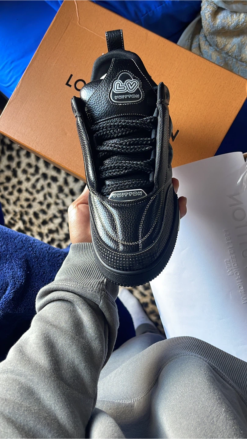 Louis Vuitton Black Leather Sneaker - photo 3
