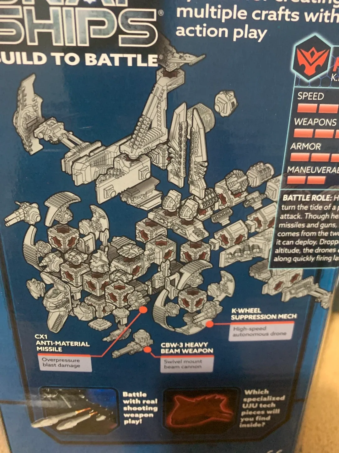 Snap Ships Hammerjaw K.L.A.W. Carrier Gunship Toy image indicator(3)