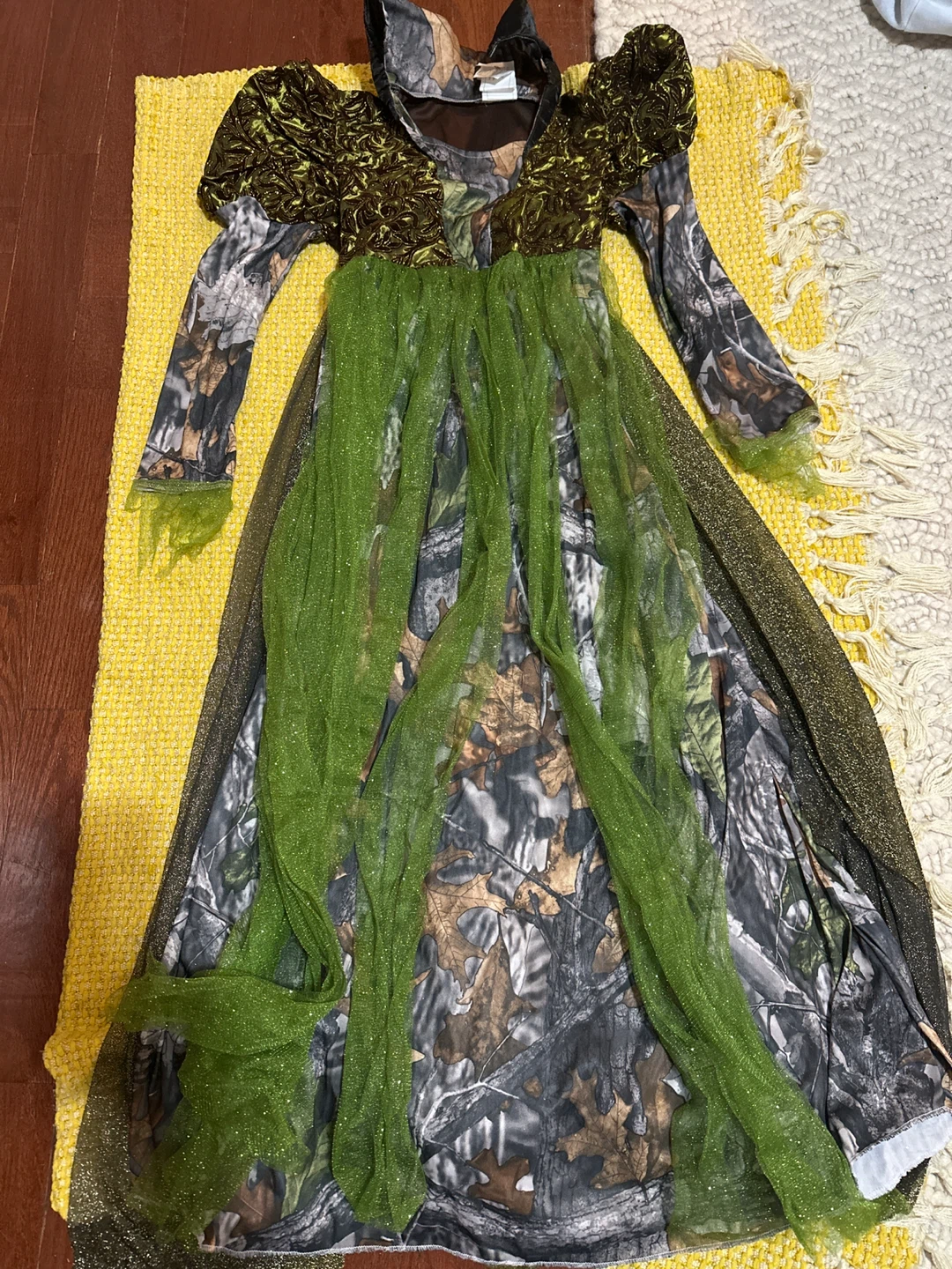 Girls Camouflage Dress Costume