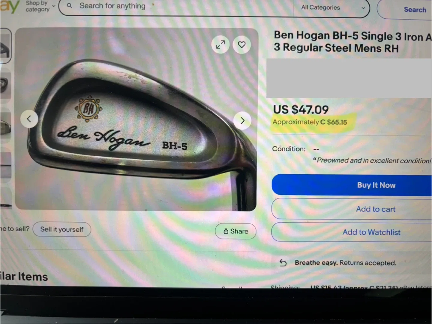Ben Hogan Apex Edge 3 Iron image indicator(10)
