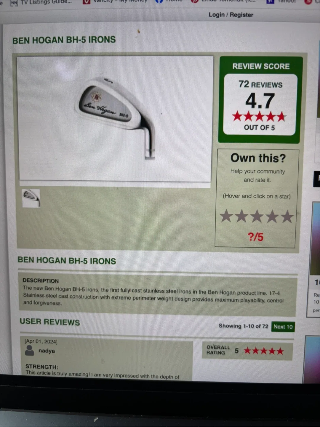 Ben Hogan Apex Edge 3 Iron image indicator(9)