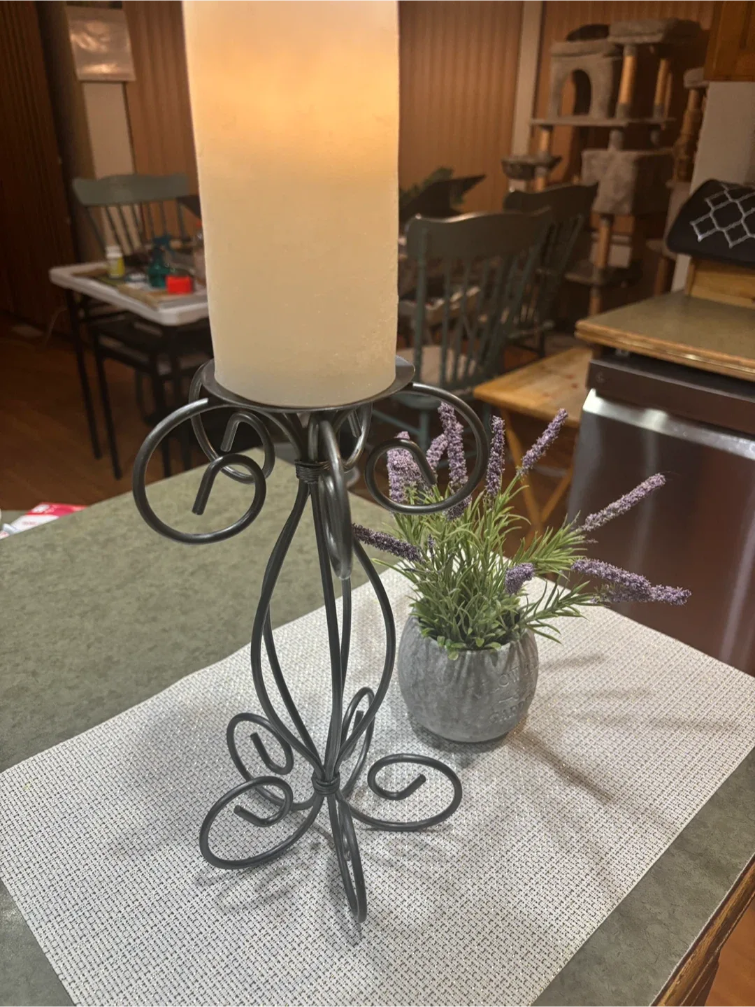 Silver Metal Candle Holder - Simple, Stunning, Stylish!