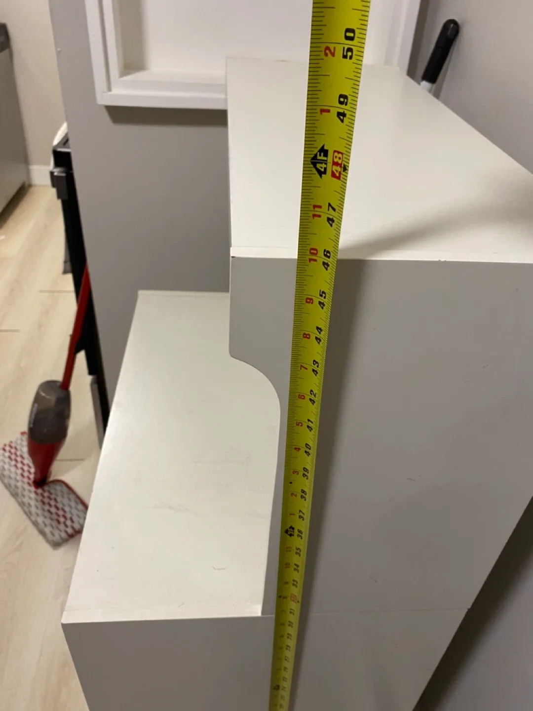 White Microwave Cabinet image indicator(4)