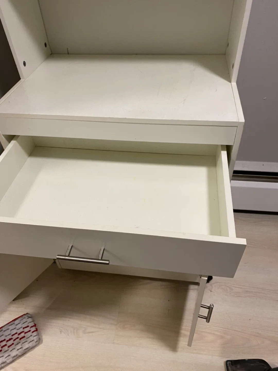 White Microwave Cabinet image indicator(3)