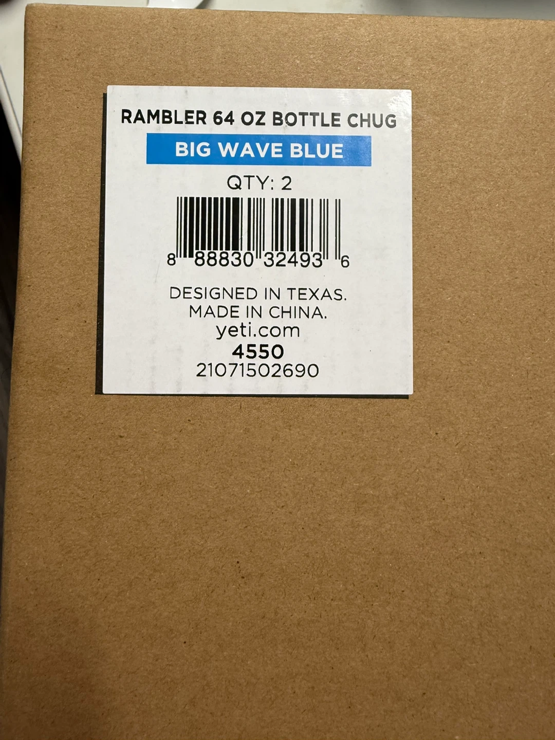 New YETI Rambler 64 oz Bottle Chug - Big Wave Blue - photo 2