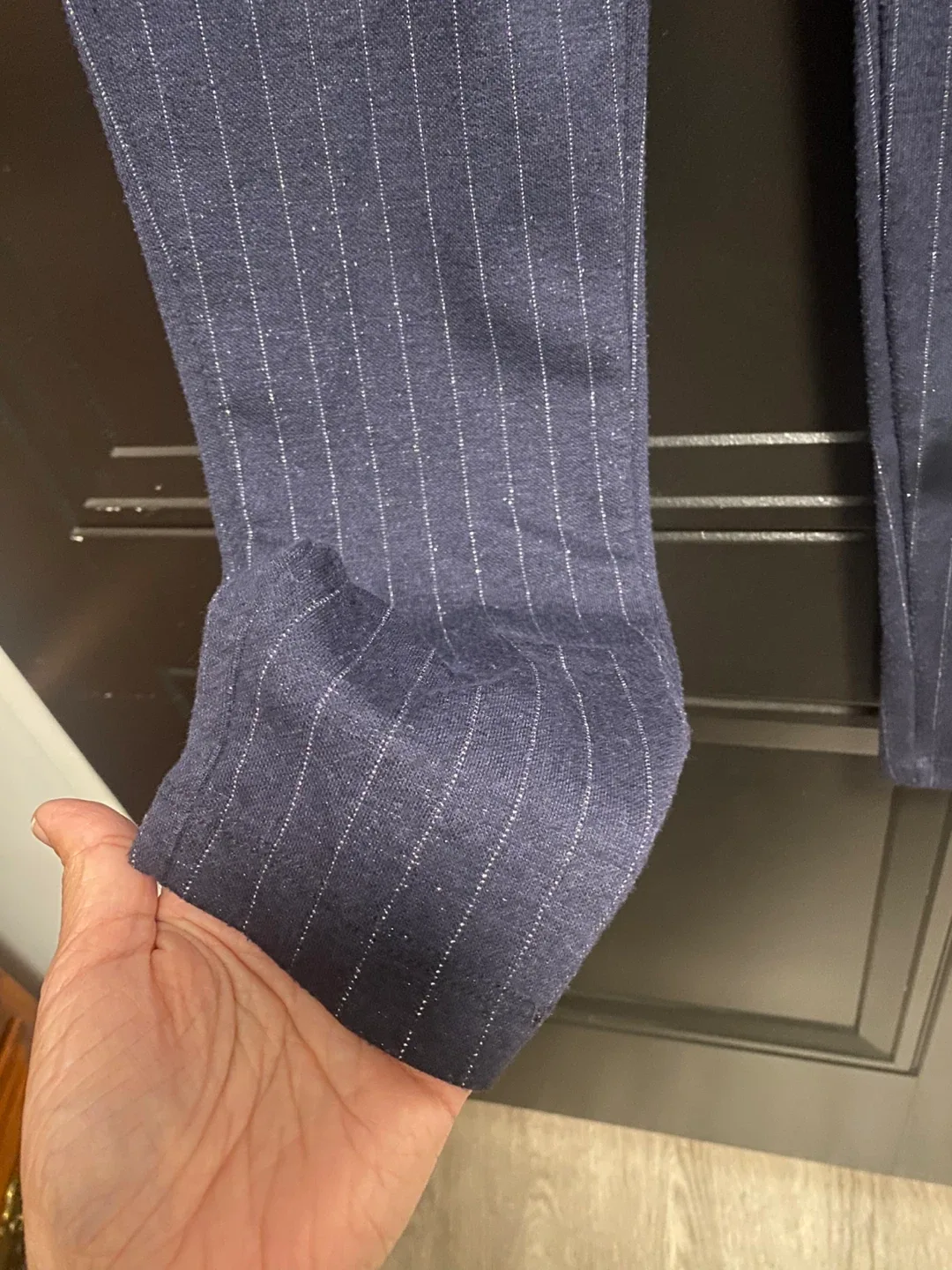 Striped Navy Blue Pants image indicator(4)