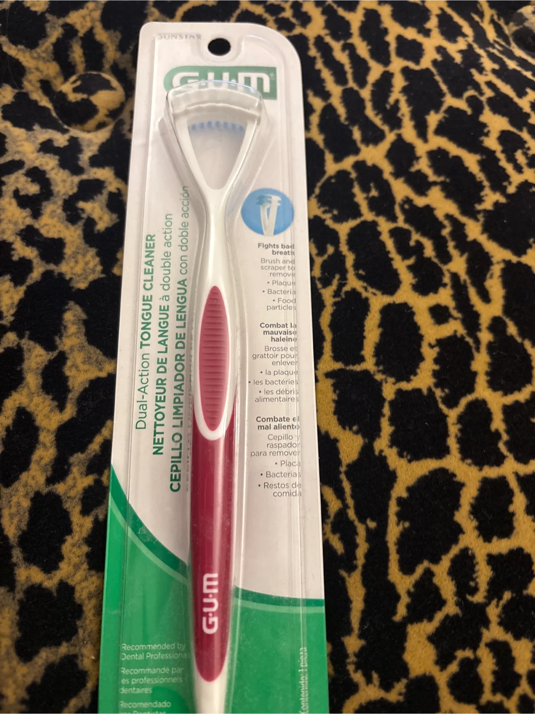 GUM Dual-Action Tongue Cleaner