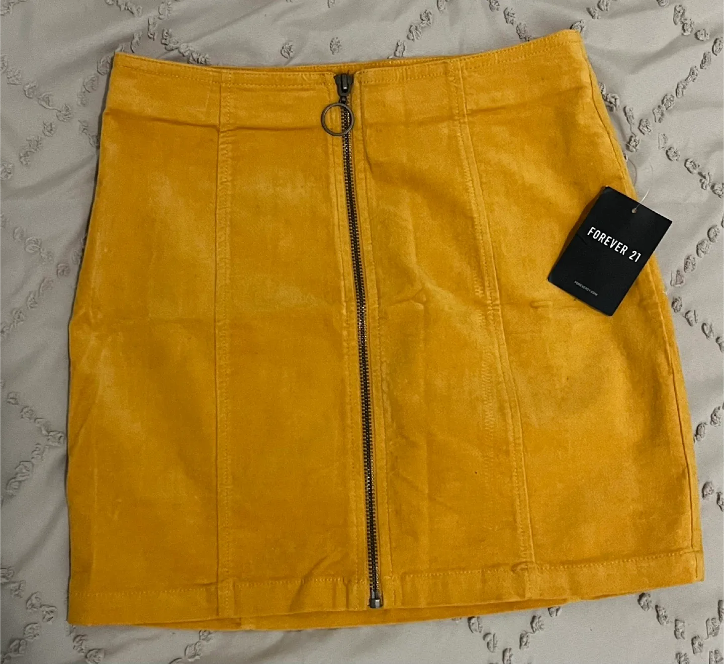 Forever 21 Yellow Mini Skirt image indicator(2)