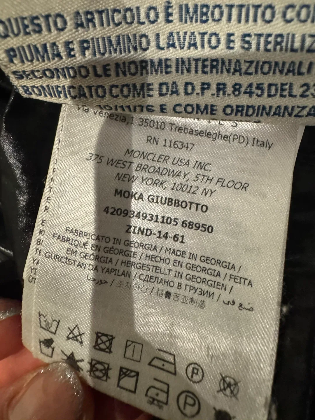 Moncler Black Puffer Coat image indicator(8)