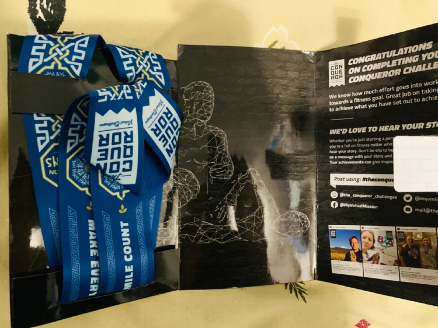 The Conqueror Virtual Challenge Medal Marathon To Athens image indicator(2)