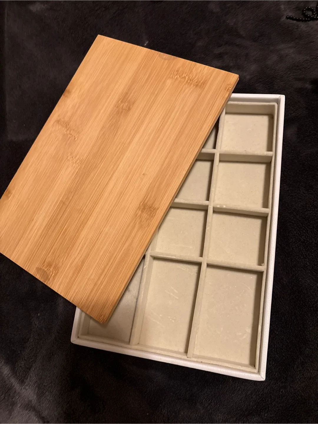 Jewelry Box with Bamboo Lid