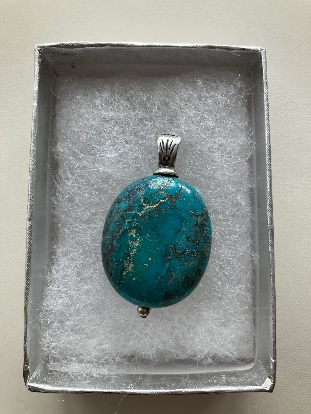 Turquoise 925 Sterling Silver Pendant image indicator(2)