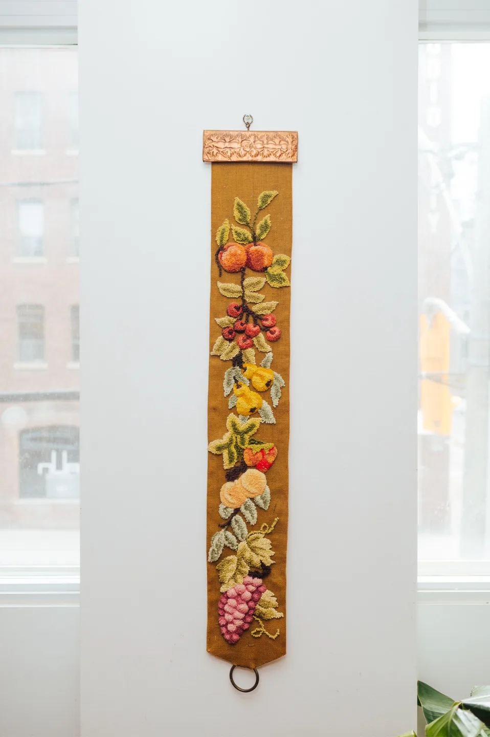 Vintage Embroidered Fruit Tapestry 🤎 image indicator(2)