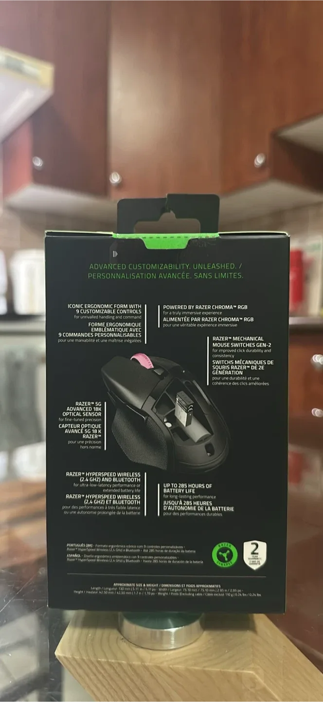 New Razer Basilisk V3 X Hyperspeed Wireless Gaming Mouse image indicator(3)