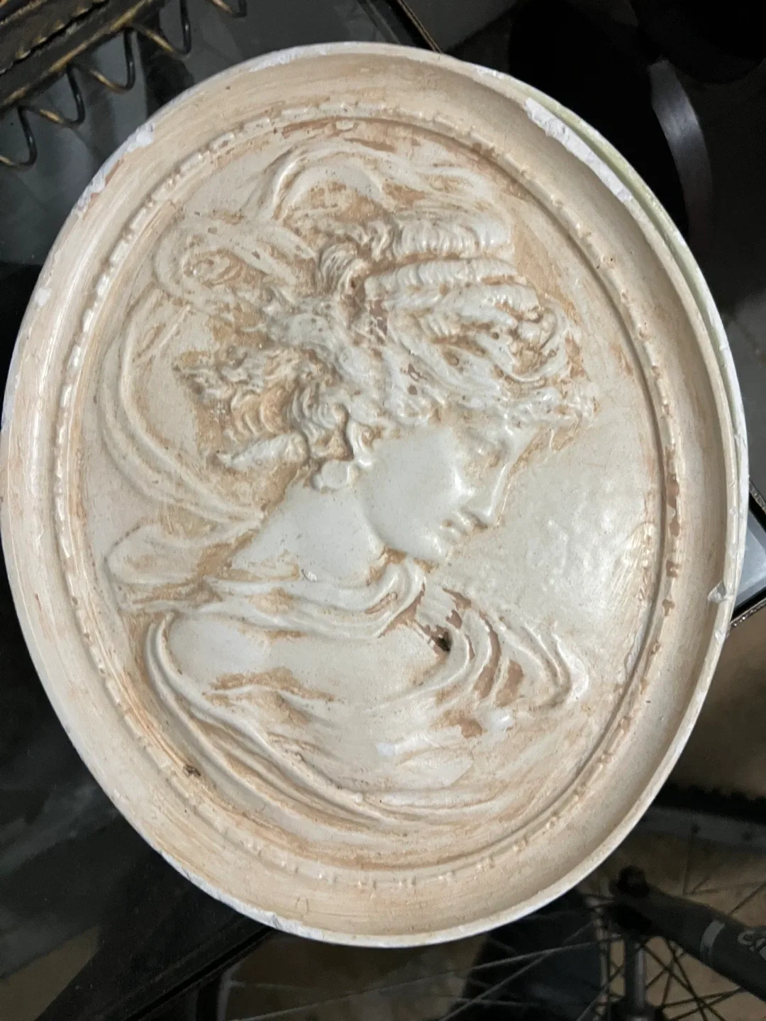 Vintage Cameo Wall Plaque