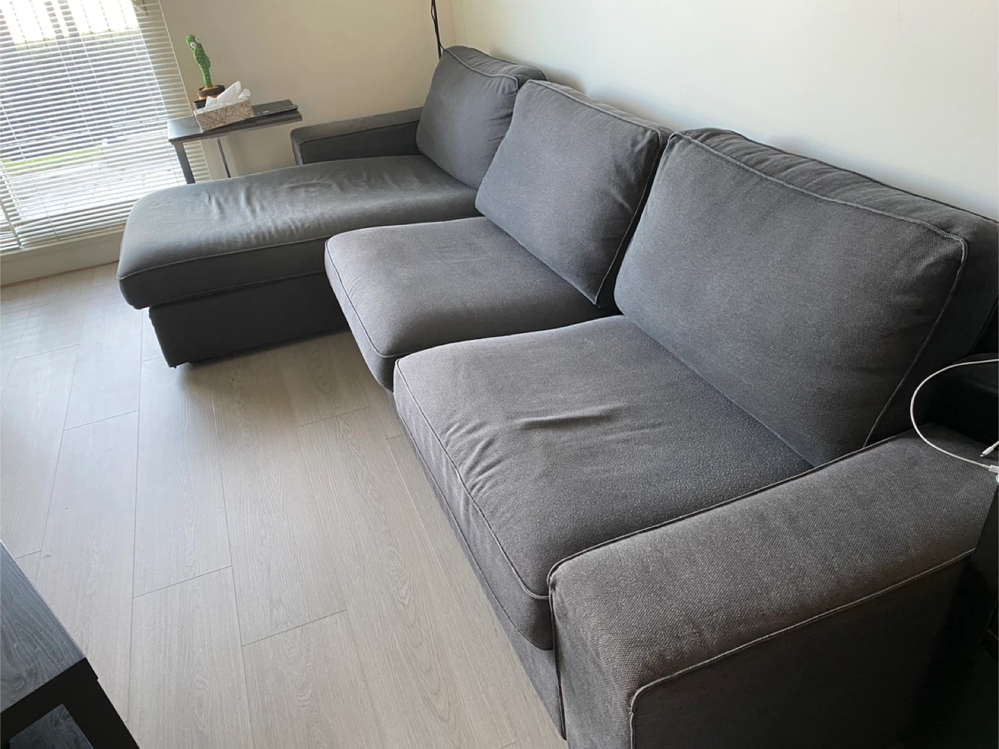IKEA Kivik 3-Seat Sofa with Chaise - Grey - photo 3