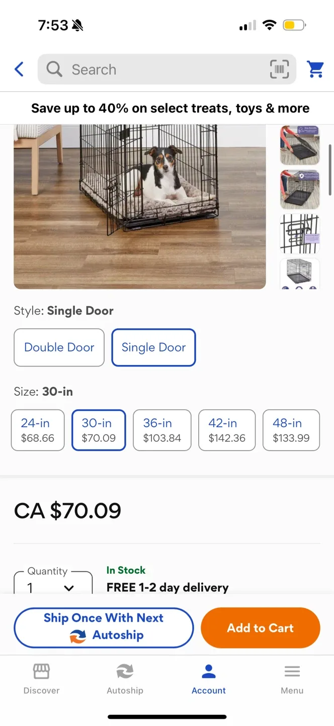 MidWest iCrate Fold & Carry Single Door - 30-in image indicator(6)