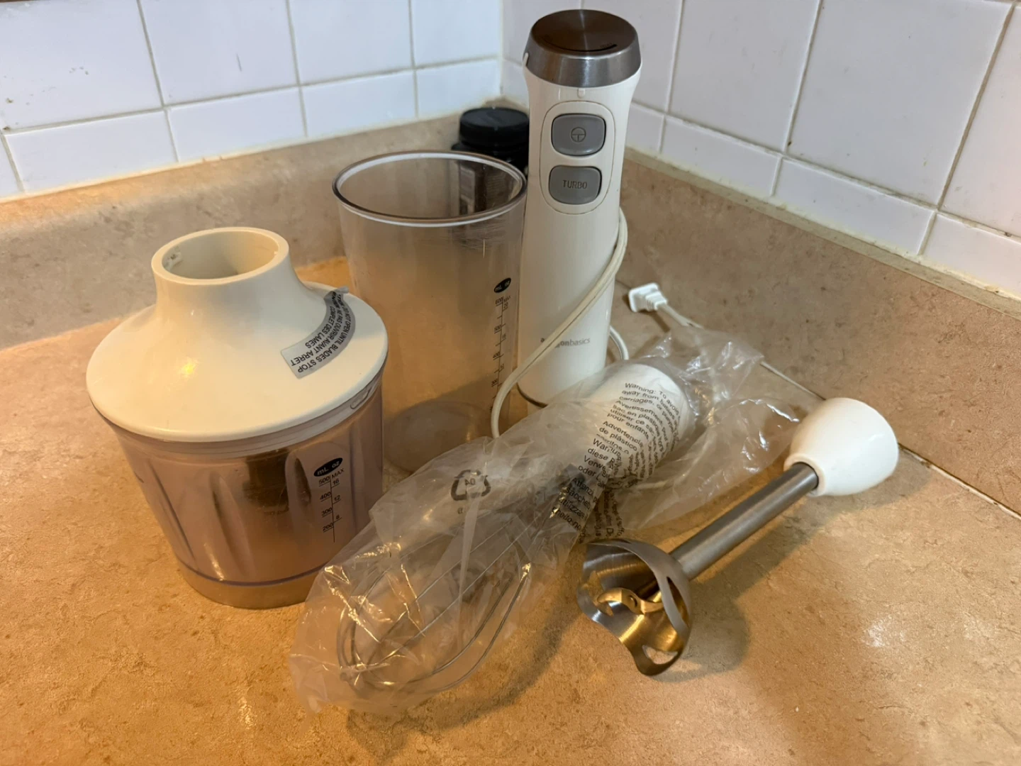 Amazon Basics Immersion Hand Blender Set