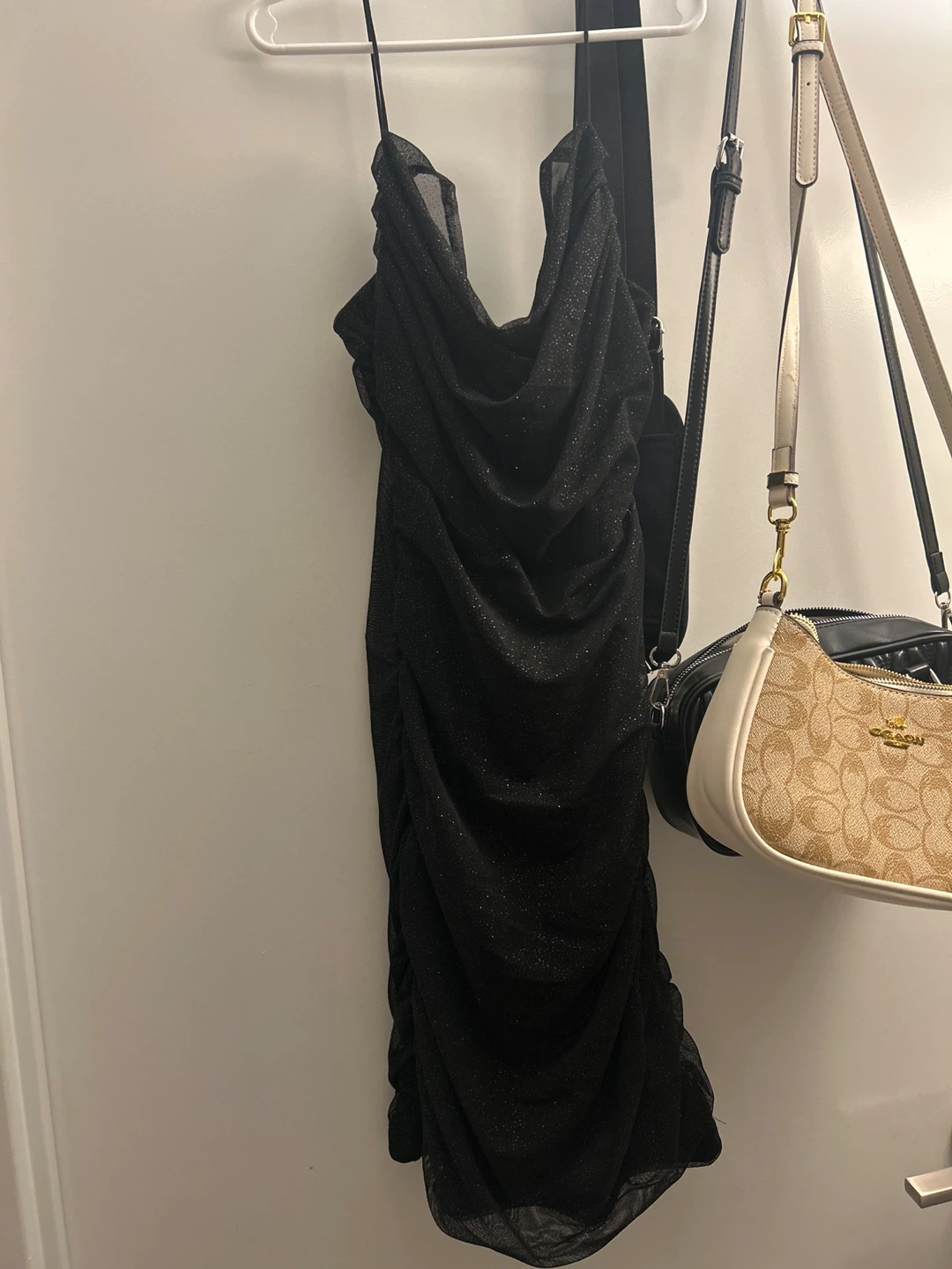 Black Sparkly Mini Dress