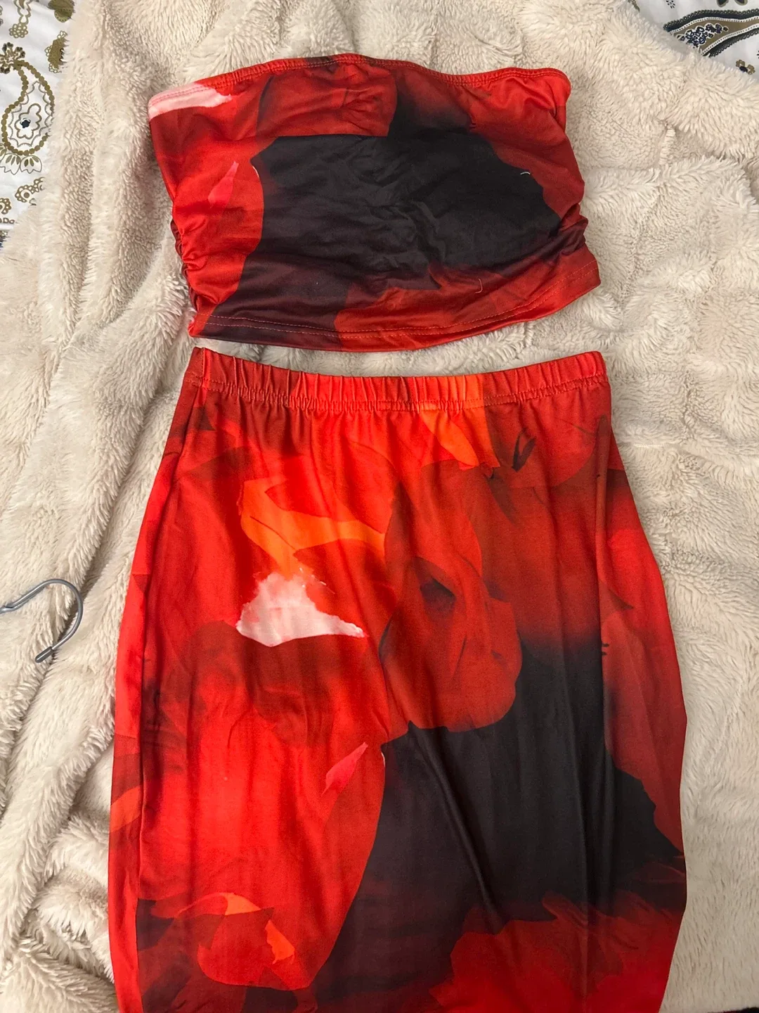 Red Floral Two-Piece Set thumbnail