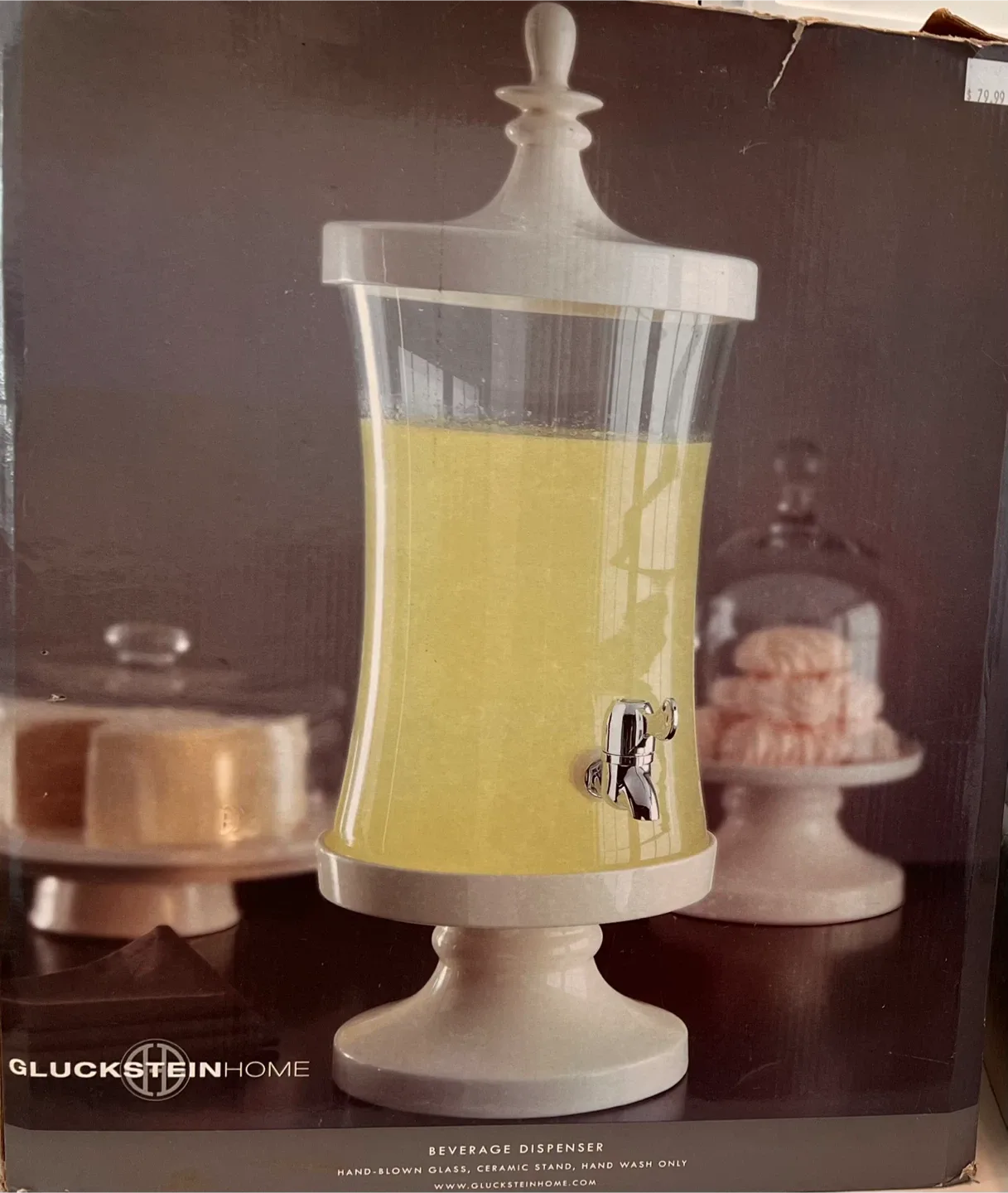 Hand-blown Glass & Ceramic Dispenser for Drinks thumbnail