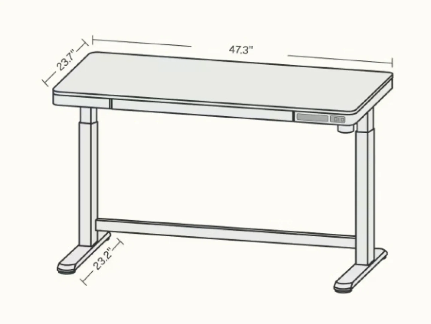 Adjustable Height Standing Desk image indicator(5)